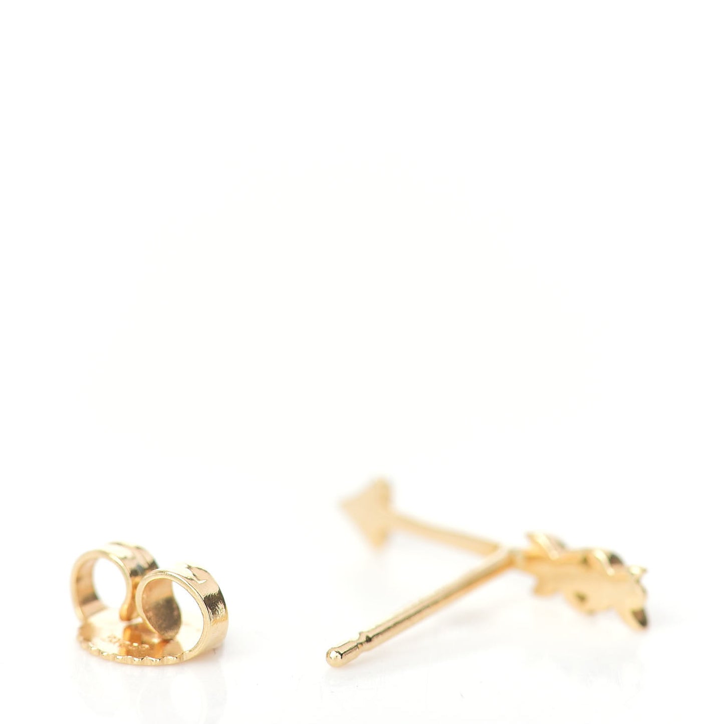 18K Yellow Gold Graffiti Arrow Single Earring
