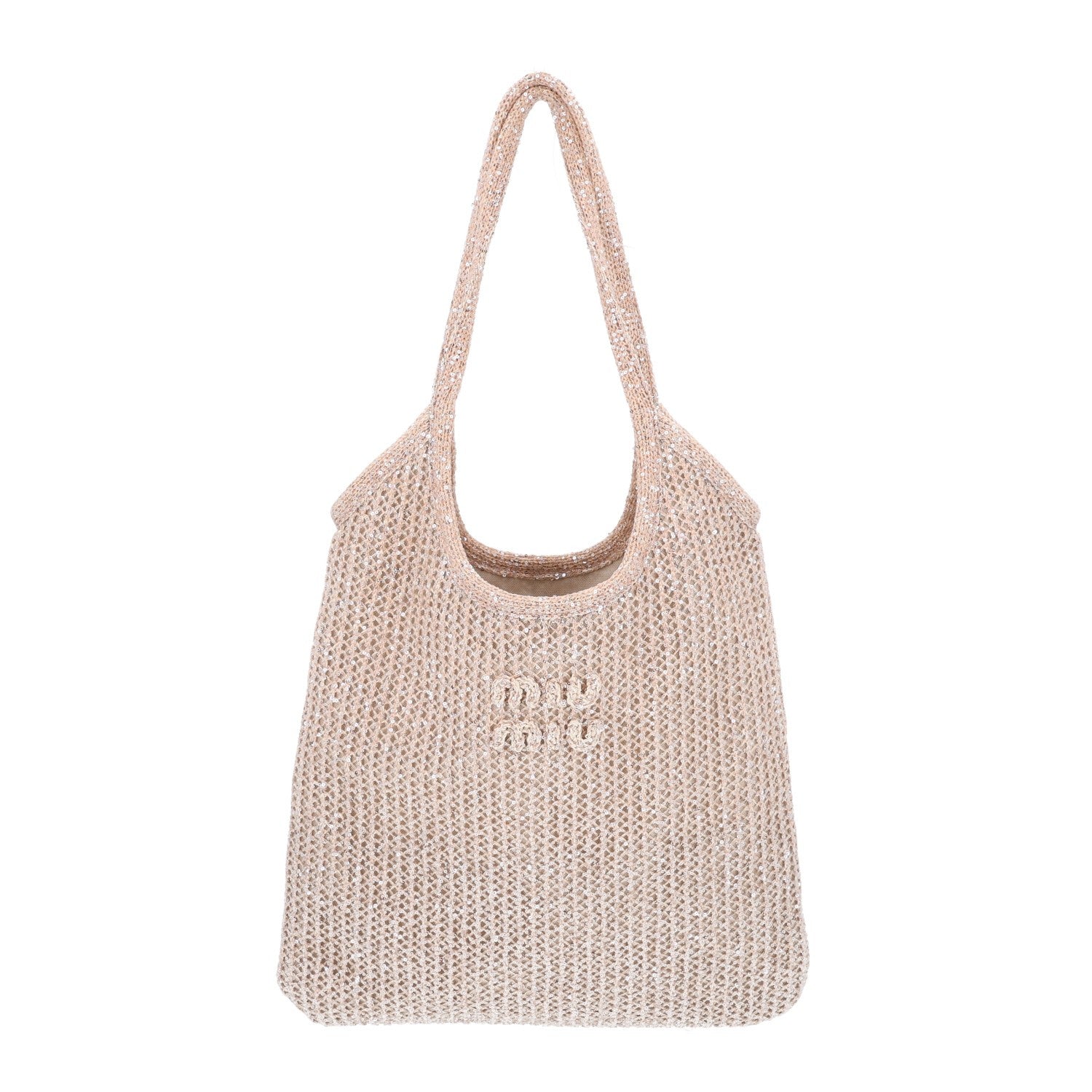 Miu Miu Sequin Mesh Ivy Bag Cipria 1 of 10