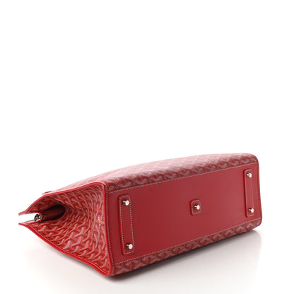 Goyard Goyardine Marquises Tote Red 4 of 9