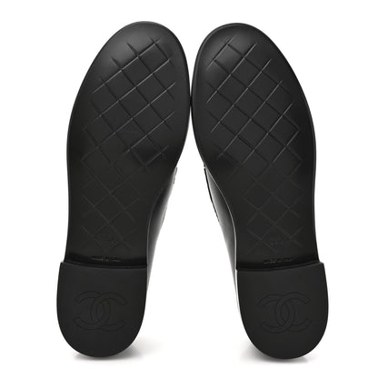 Chanel Lambskin Quilted CC Turnlock Loafers 39.5 Black 6 of 10