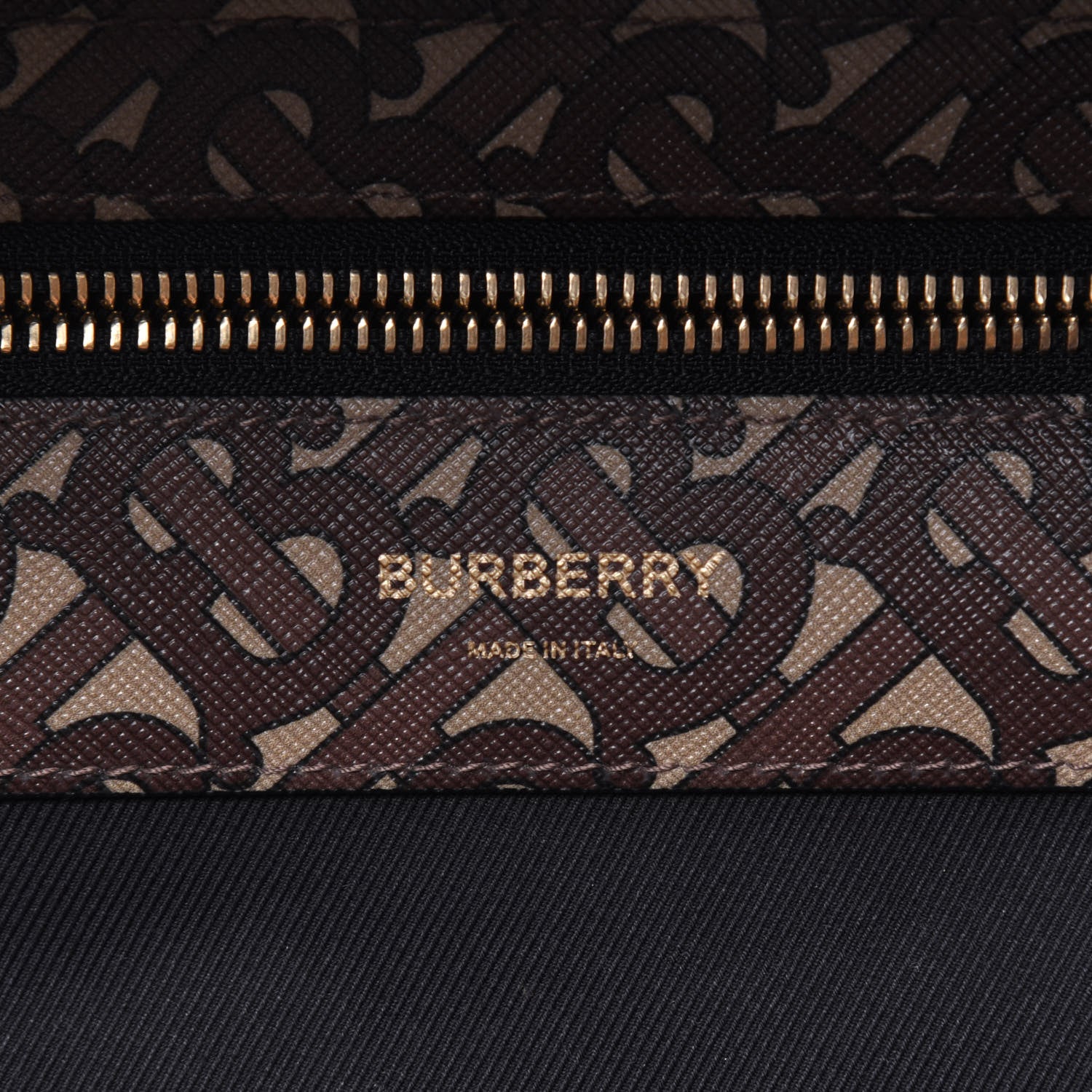 Burberry E-Canvas Monogram Stripe Backpack Bridle Brown 5 of 9