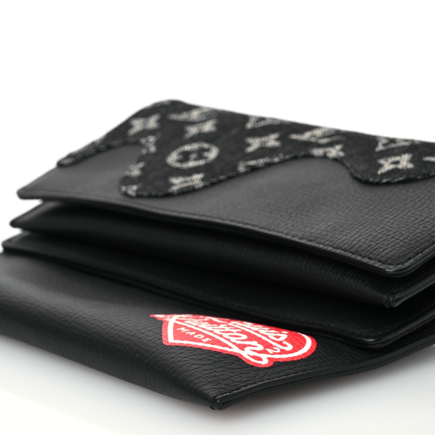 X NIGO Taurillon Monogram Denim Trio Messenger