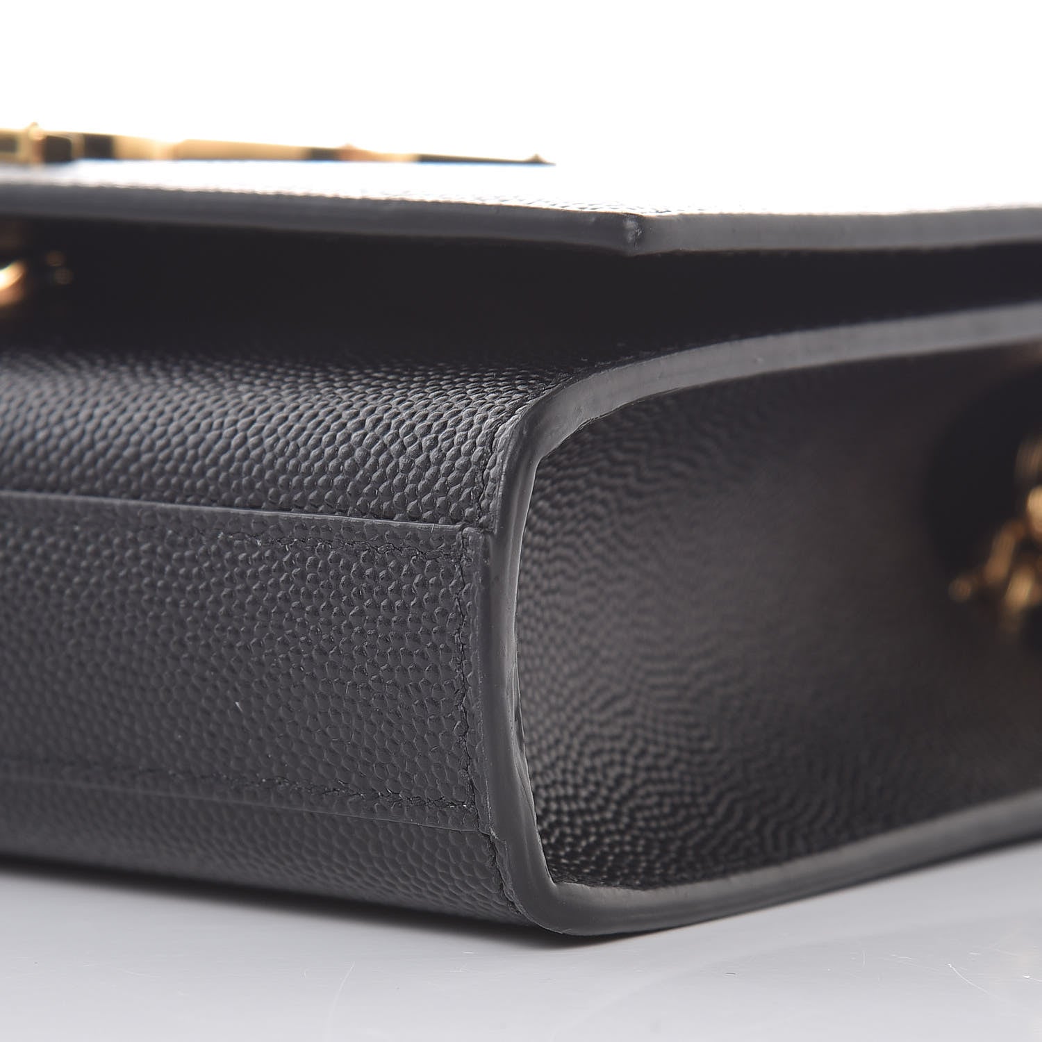 Saint Laurent Grain De Poudre Small Monogram Kate Satchel Black 9 of 10