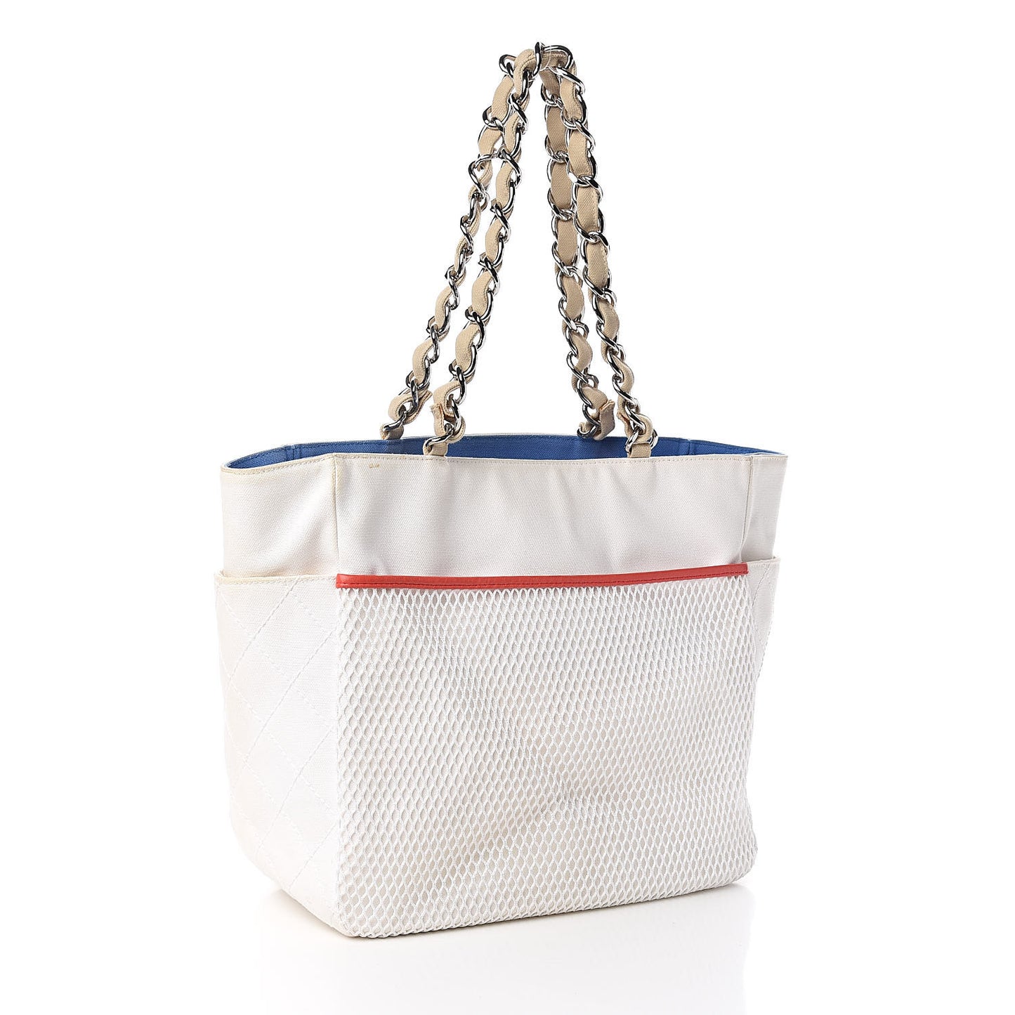Canvas Quilted N°5 Shopping Tote Beige