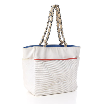 Chanel Canvas Quilted N°5 Shopping Tote Beige 3 of 11