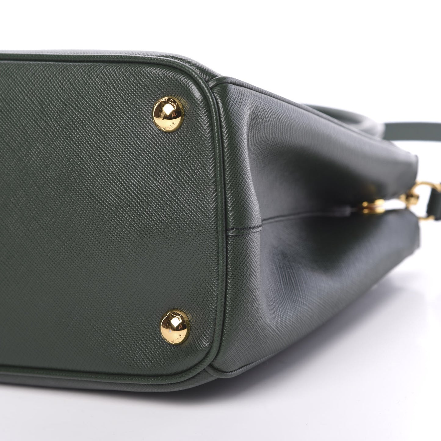 Saffiano Small Galleria Double Zip Tote Smeraldo
