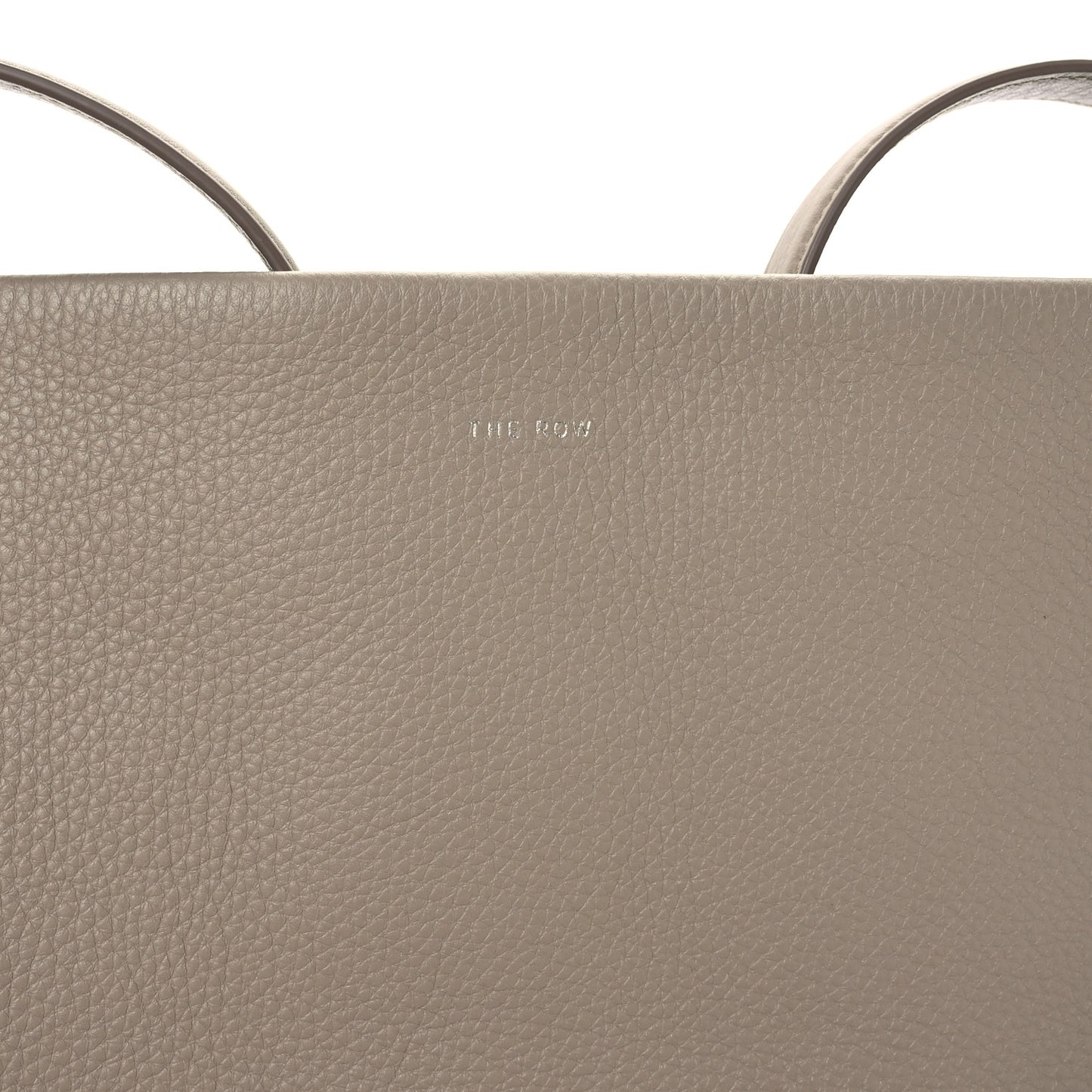 Grained Calfskin Medium N/S Park Tote Dark Taupe