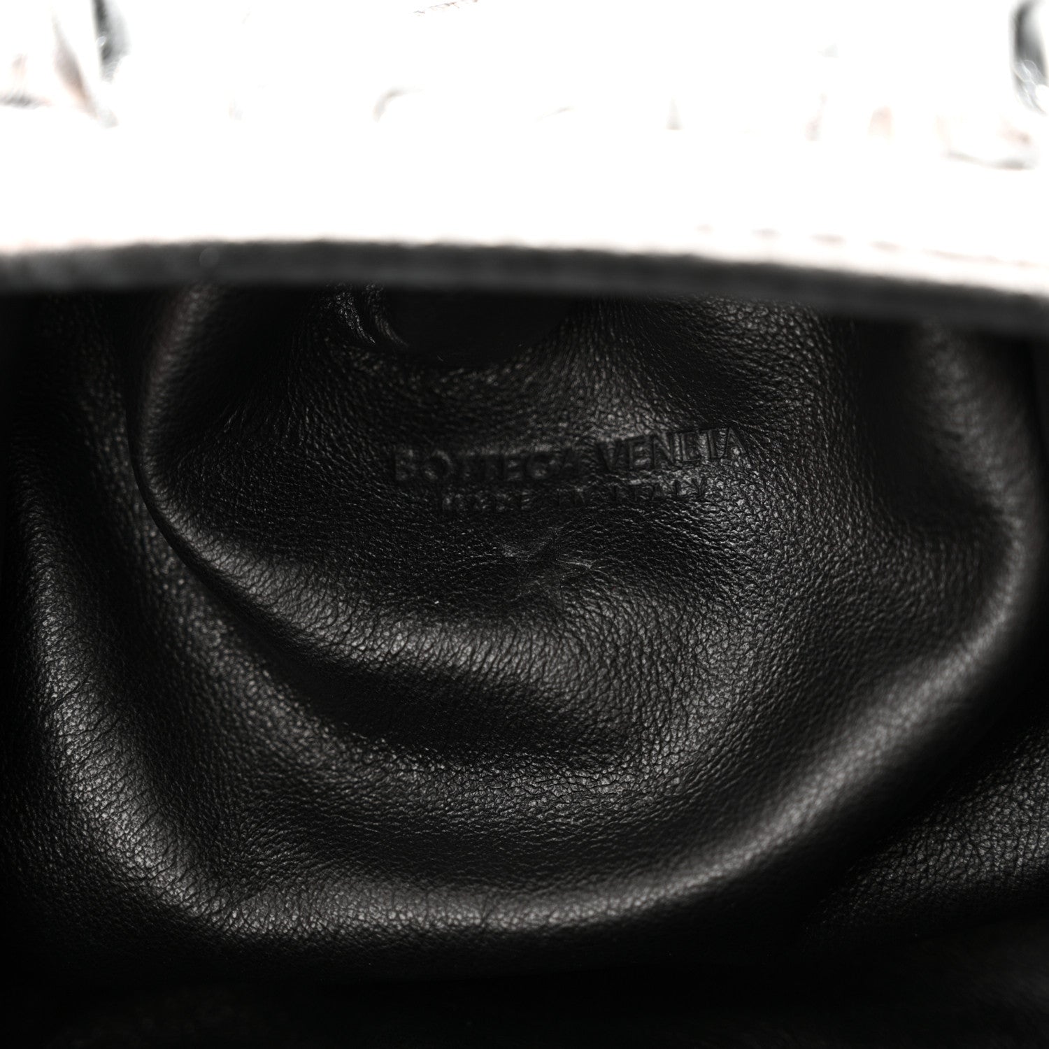 Bottega Veneta Metallic Bark Calfskin The Mini Pouch Silver 6 of 10