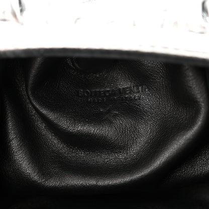 Bottega Veneta Metallic Bark Calfskin The Mini Pouch Silver 6 of 10