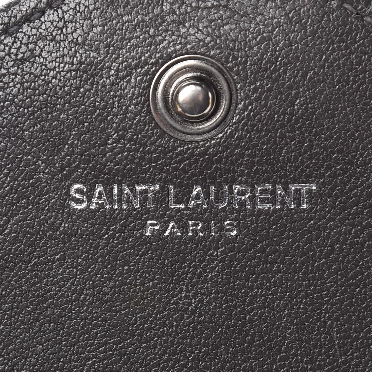 Saint Laurent Sheepskin Tri-Quilt Monogram Envelope Chain Wallet Earth 6 of 13