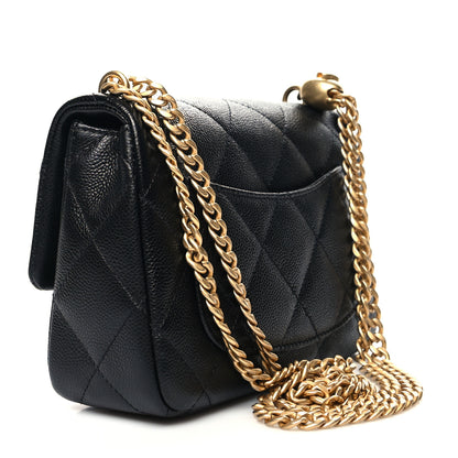 Chanel Caviar Quilted Mini Sweetheart Flap Black 3 of 10