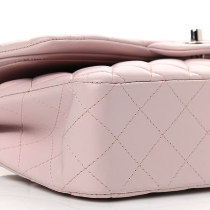 Chanel Lambskin Quilted Medium Double Flap Light Pink 8 of 10