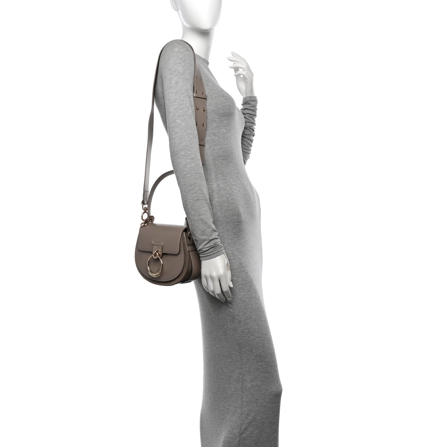Chloe Calfskin Small Tess Bag Motty Grey 2 of 10