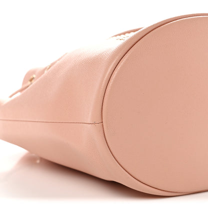 Chanel Caviar Deauville Drawstring Bucket Bag Light Pink 9 of 10