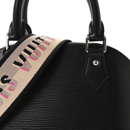Louis Vuitton Epi Jacquard Alma BB Black 6 of 9