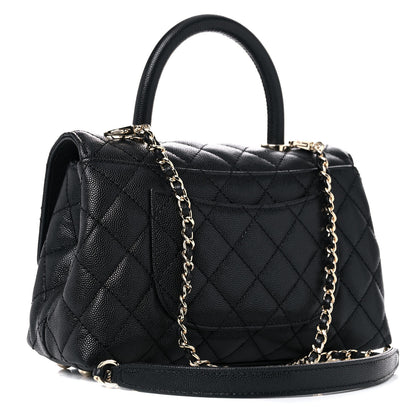 Chanel Caviar Quilted Mini Coco Handle Flap Black 3 of 10