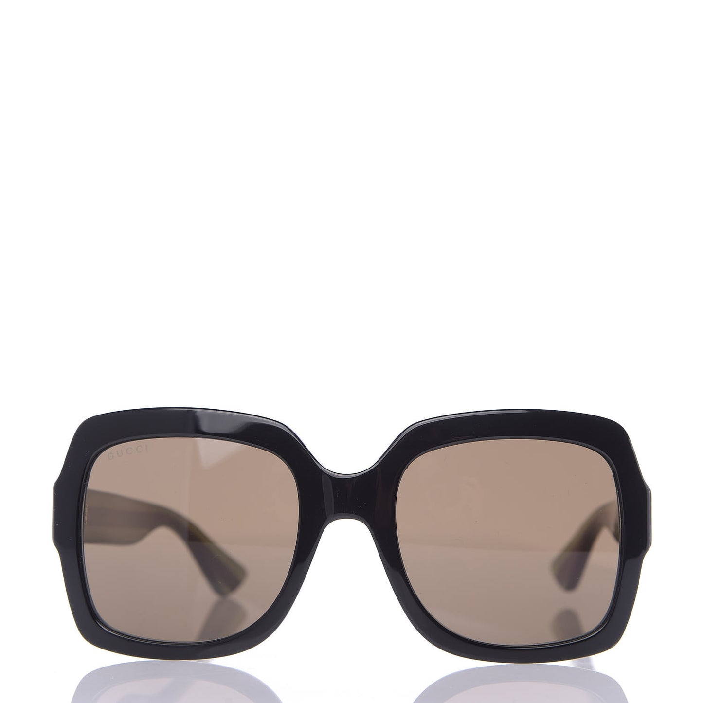 Acetate Oversize Square Web GG 0036S Sunglasses Black Green