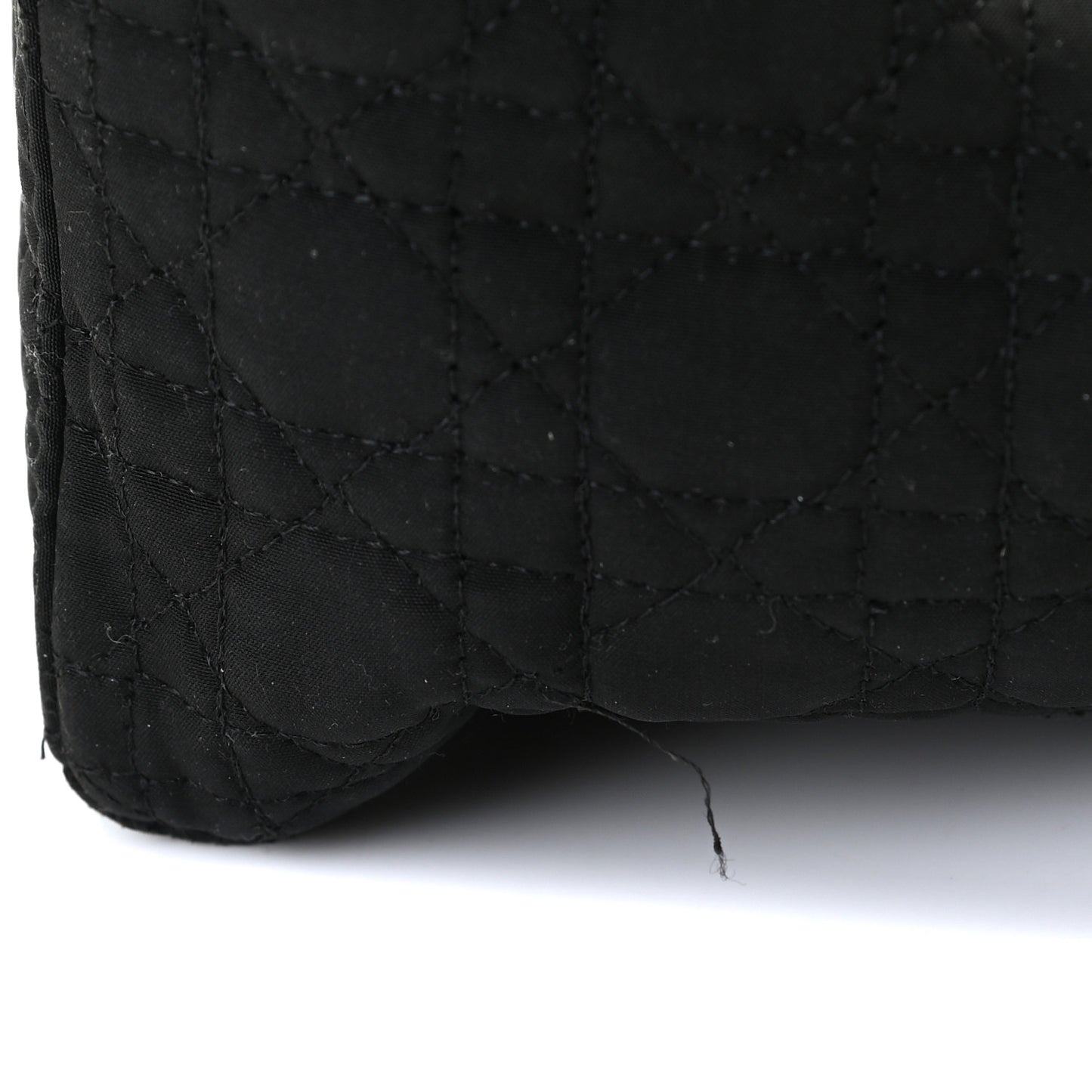 Nylon Cannage Medium Lady Dior Black