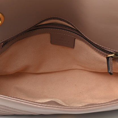 Gucci Calfskin Matelasse Small GG Marmont Shoulder Bag Porcelain Rose 5 of 9