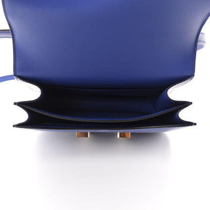 Hermes Tadelakt Constance 18 Bleu Electrique 5 of 11