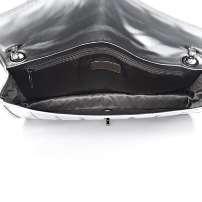 Chanel Vinyl Large Ice Cube Flap Silver 5 of 10