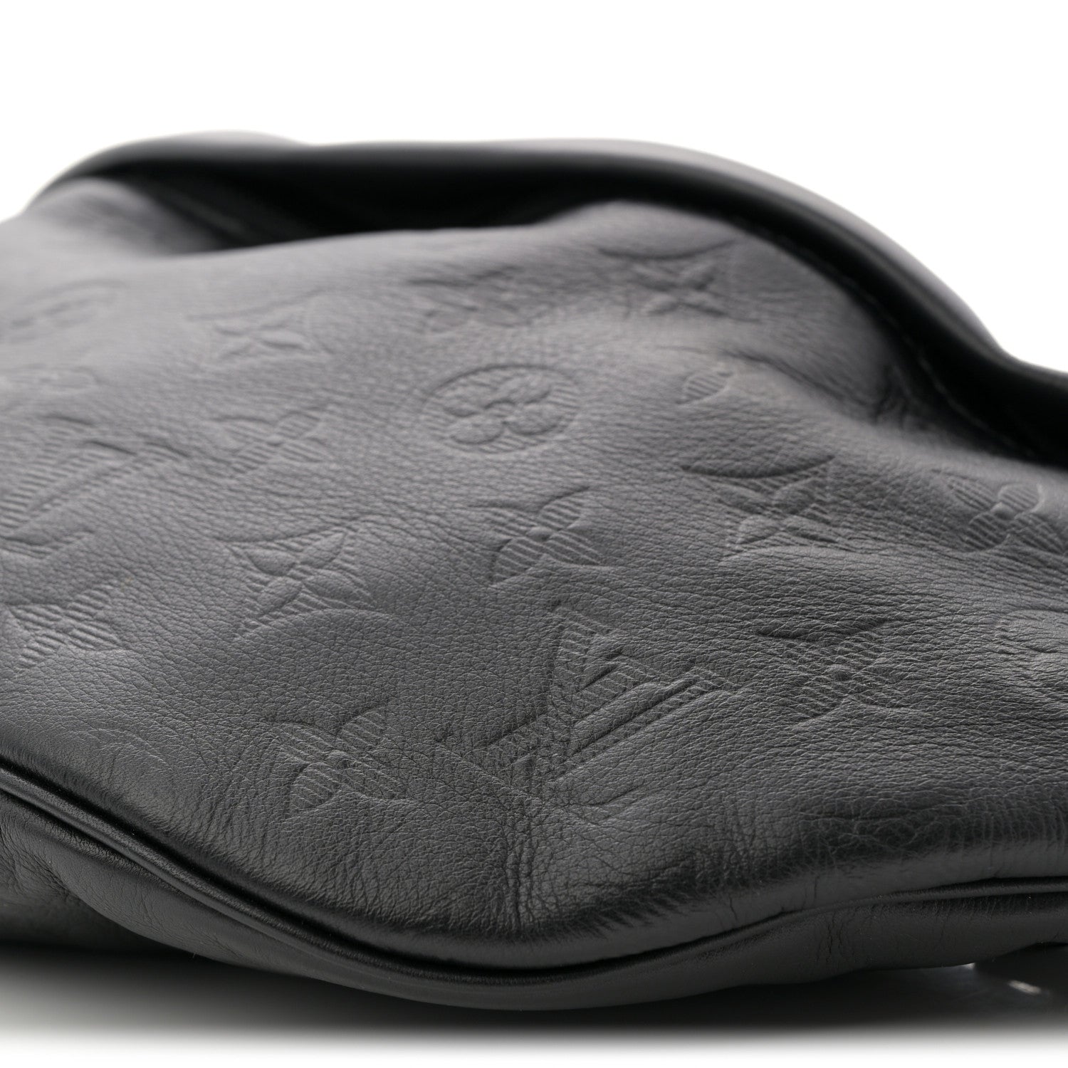 Louis Vuitton Calfskin Monogram Shadow Discovery Bumbag Black 9 of 10