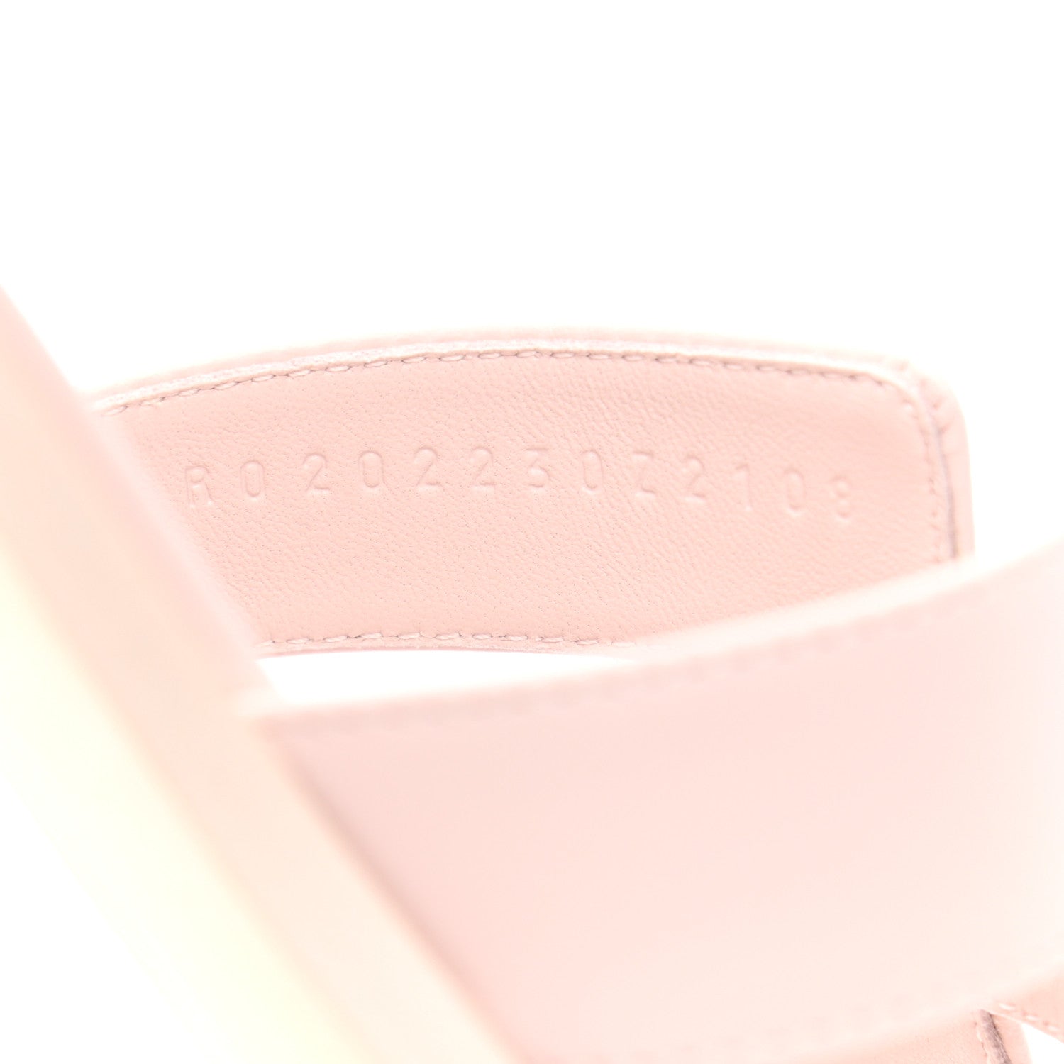 Hermes Box Calfskin Oran Sandals 39 Rose Pale 8 of 8