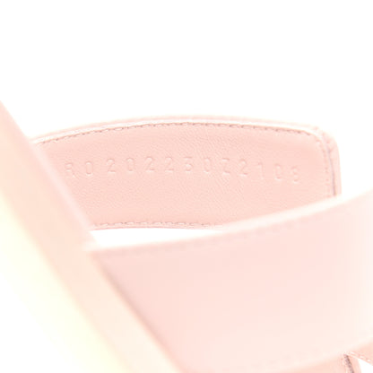 Hermes Box Calfskin Oran Sandals 39 Rose Pale 8 of 8