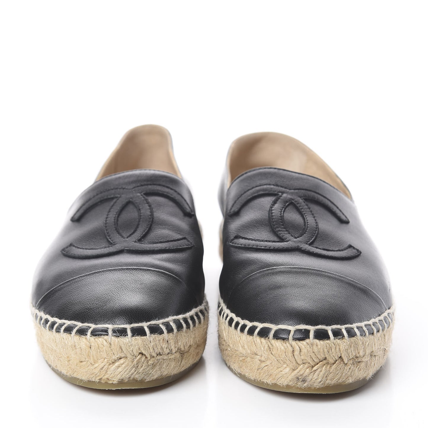 Lambskin CC Espadrilles 36 Black