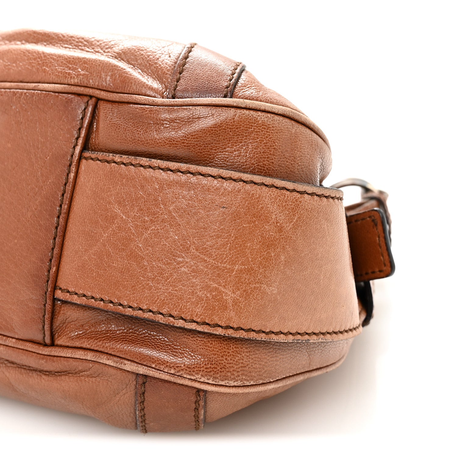 Saint Laurent Calfskin Metal Mombasa Hobo Beige 9 of 9