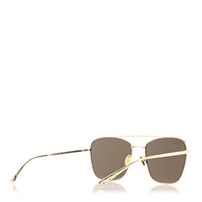 Chanel Metal Pilot Sunglasses 4256 Gold 4 of 5