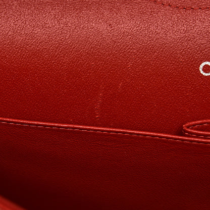 Chanel Caviar Quilted Jumbo Double Flap Red 10 of 12
