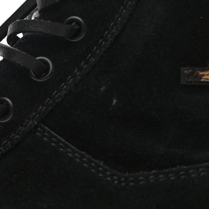 Louis Vuitton Suede Calfskin Monogram Calf Hair Laureate Platform Desert Boots 39 Black 10 of 11