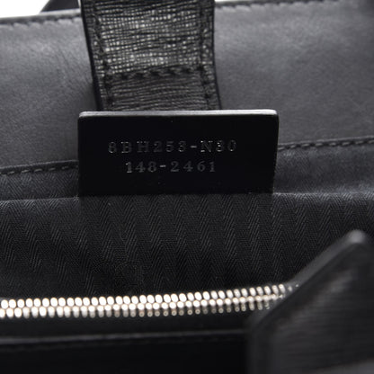 Fendi Saffiano Monster Colorblock Petite 2Jours Tote Black 8 of 9
