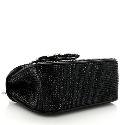 Judith Leiber Crystal Bow Top Handle Black Silver 4 of 8