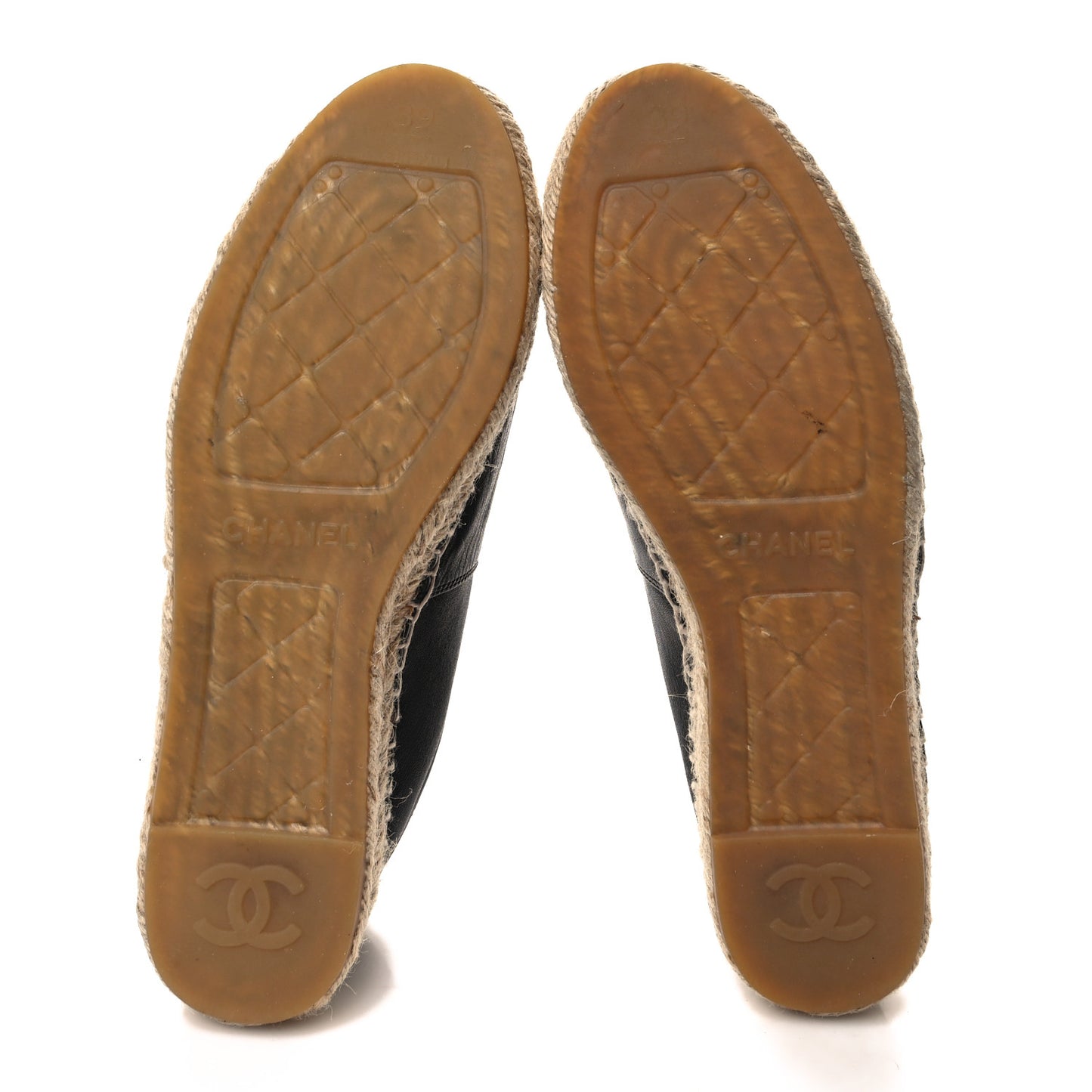 Lambskin CC Espadrilles 39 Navy Black