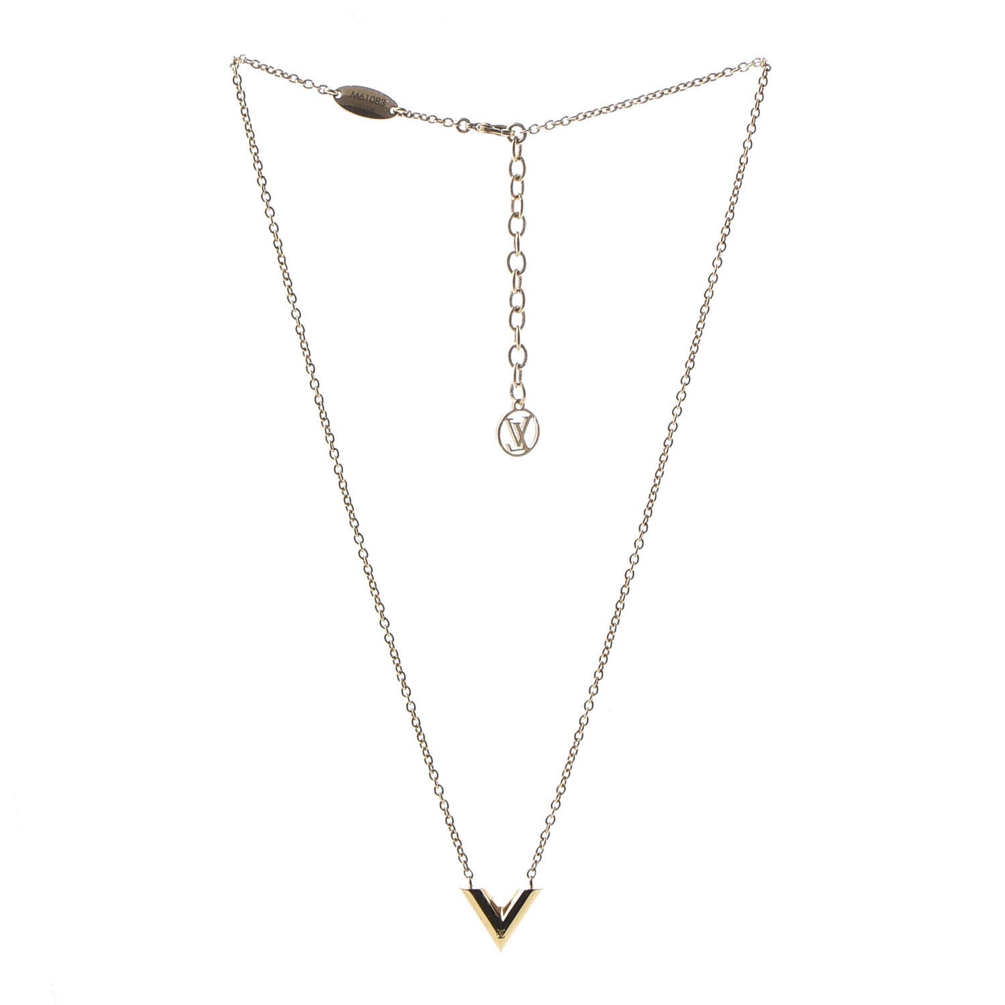 Essential V Necklace Gold