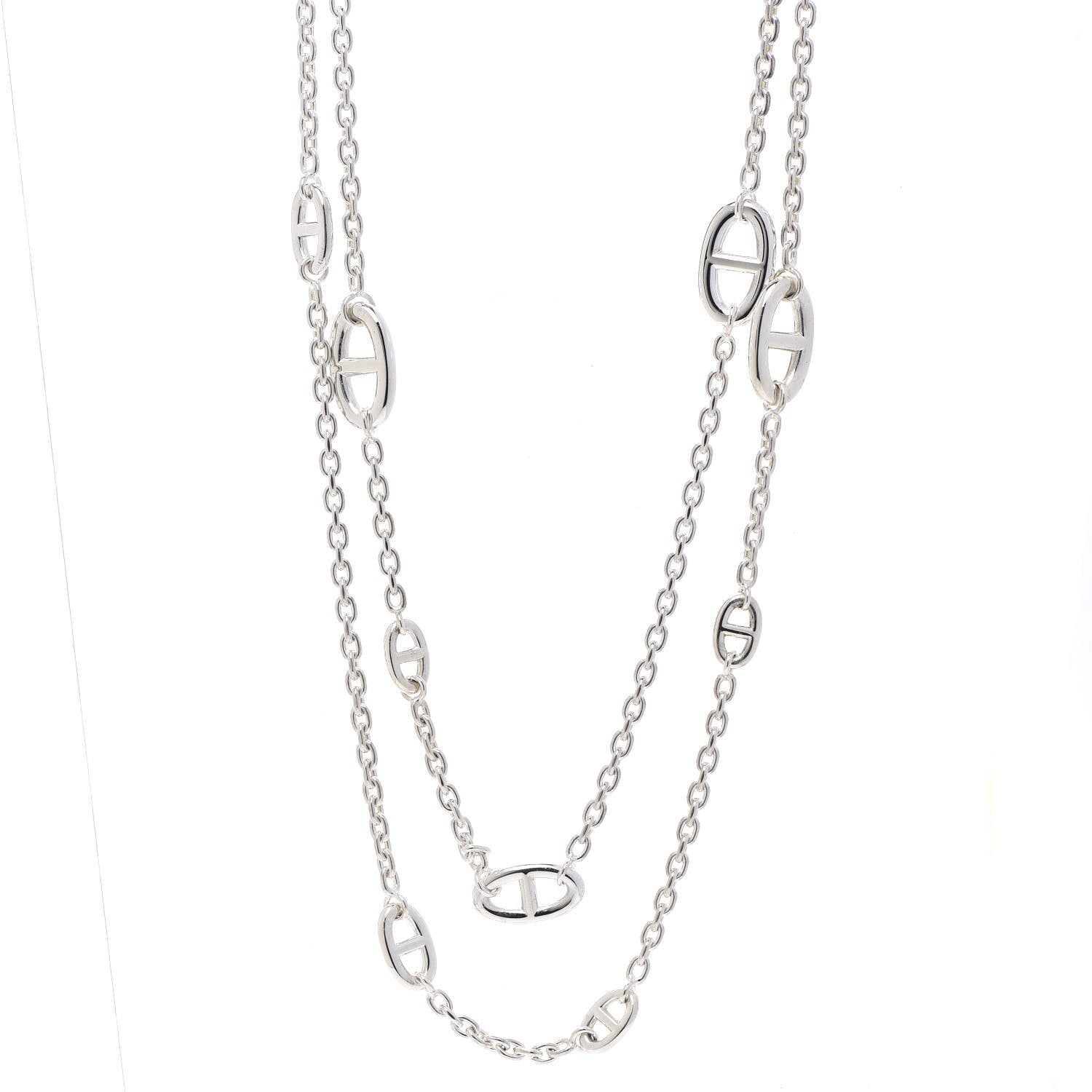 Hermes Sterling Silver Farandole Necklace 80 1 of 5