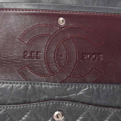 Chanel Aged Calfskin Quilted 50th Anniversary 2.55 Reissue 225 Flap Grey 10 of 15