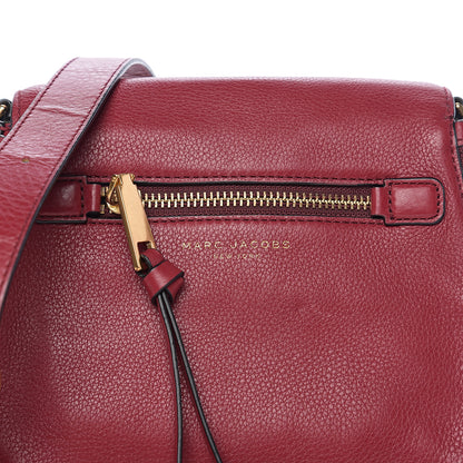 Marc Jacobs Pebbled Calfskin Recruit Nomad Crossbody Red 6 of 8
