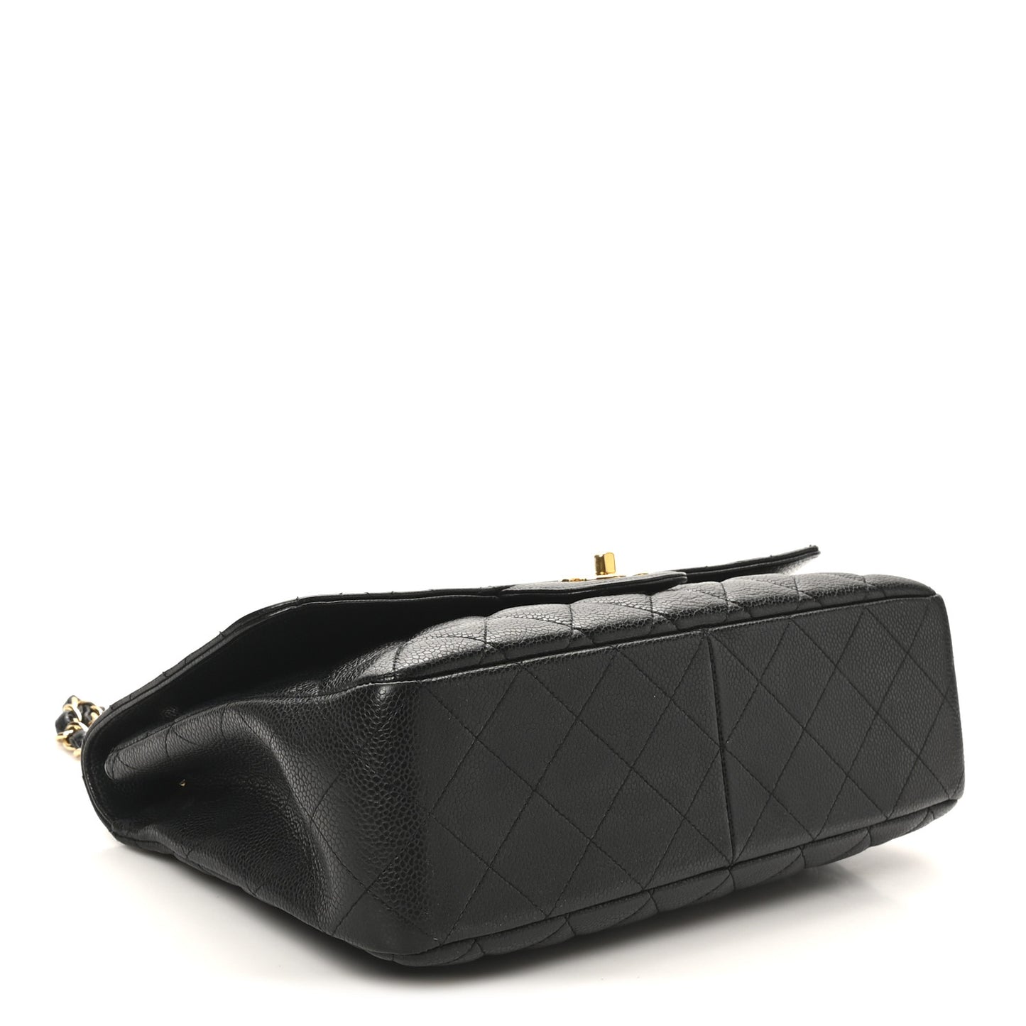 Caviar Quilted Jumbo Single Flap Black