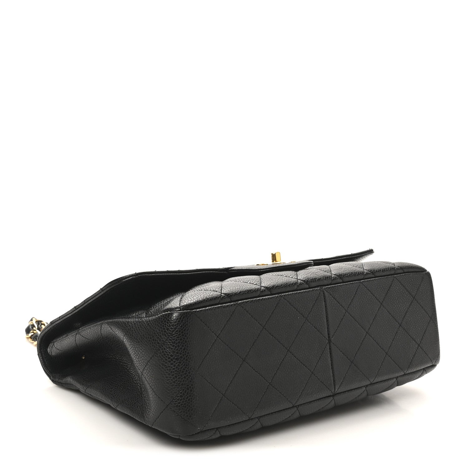 Chanel Caviar Quilted Jumbo Single Flap Black 4 of 10