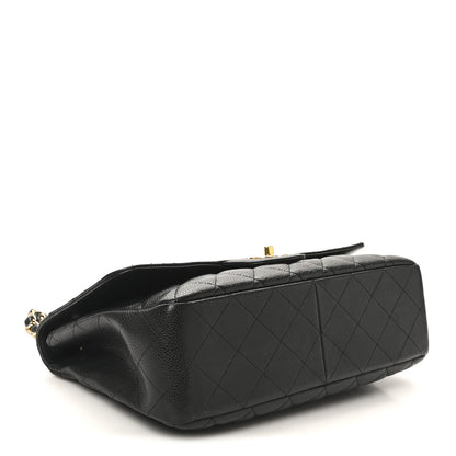 Chanel Caviar Quilted Jumbo Single Flap Black 4 of 10