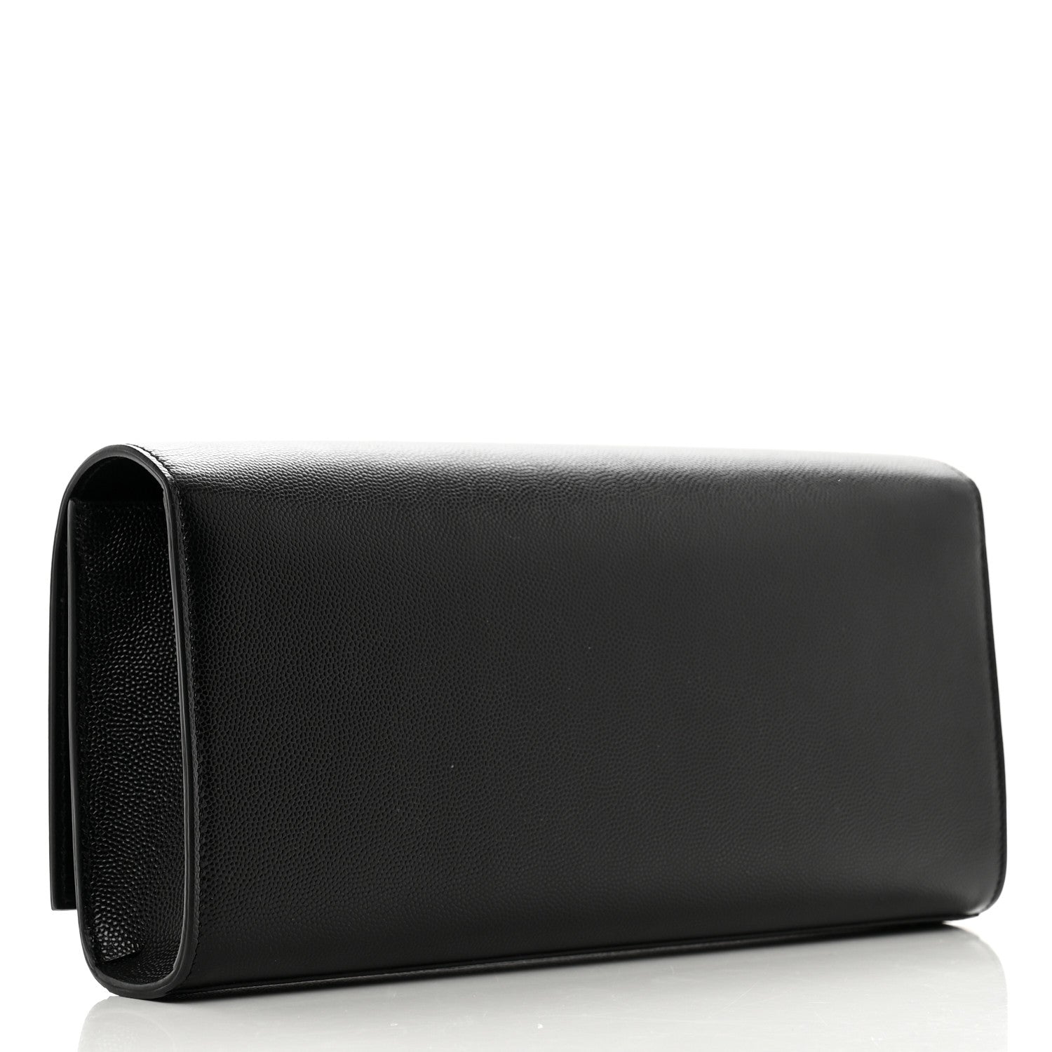 Saint Laurent Grain De Poudre Monogram Cassandre Clutch Black 3 of 7