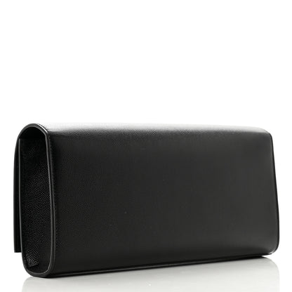 Saint Laurent Grain De Poudre Monogram Cassandre Clutch Black 3 of 7