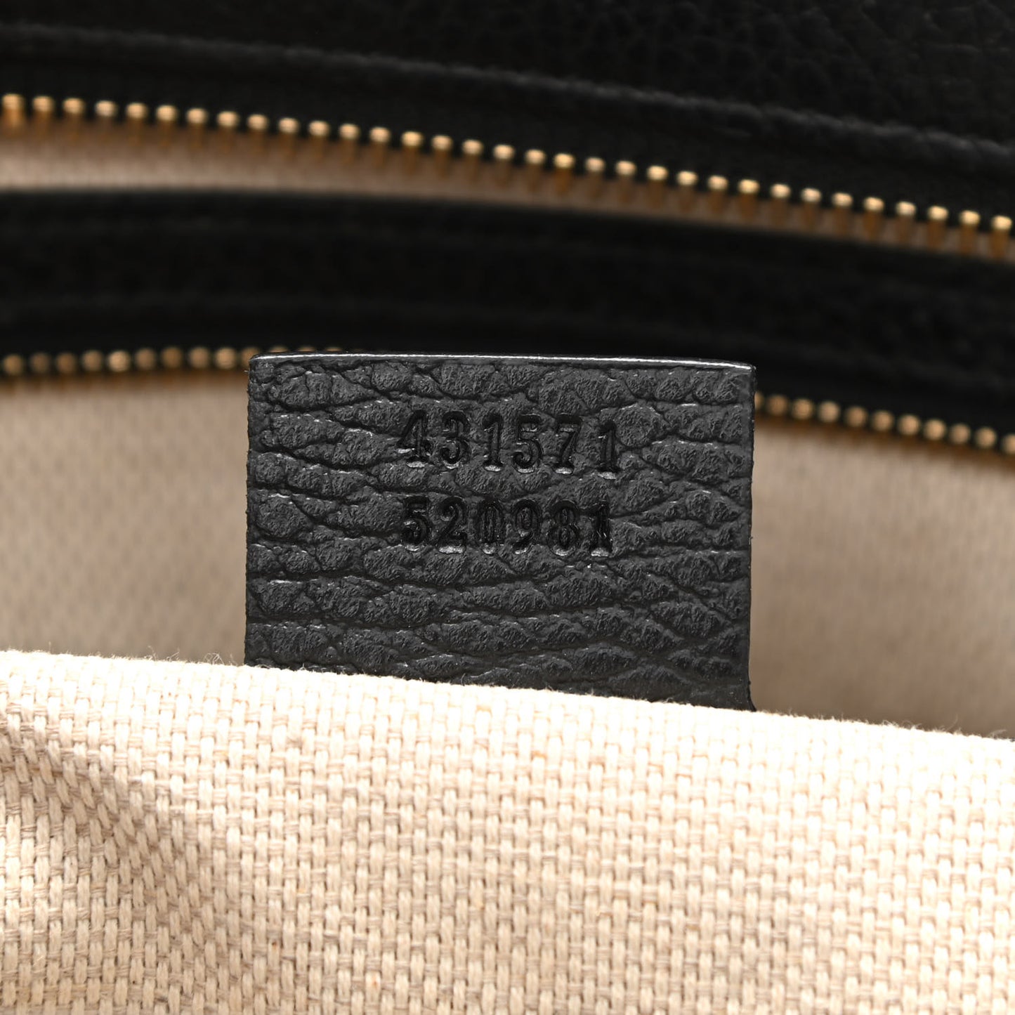 Pebbled Calfskin Medium Soho Top Handle Satchel Black