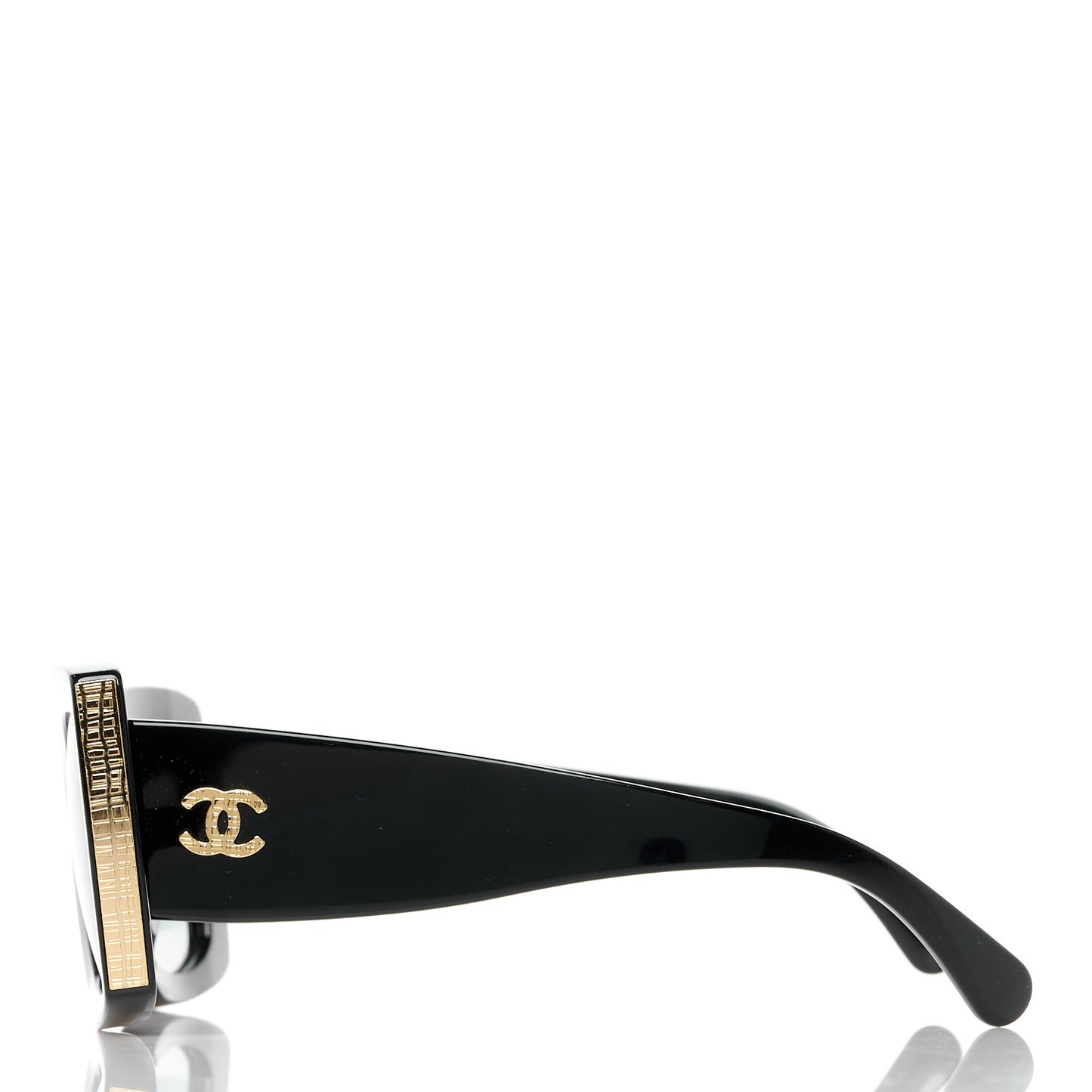 Acetate Rectangle Sunglasses 5435 Black