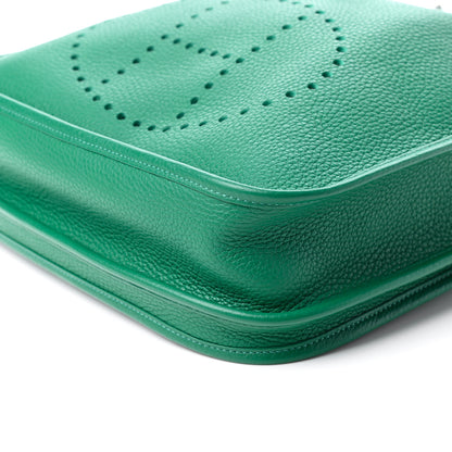 Hermes Taurillon Clemence Evelyne III PM Vert Vertigo 9 of 10