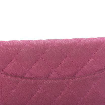 Chanel Iridescent Caviar Quilted Wallet on Chain WOC Pink 13 of 15