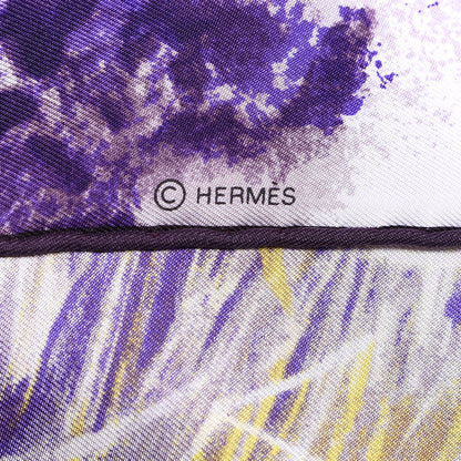 Hermes Silk Tigre du Bengale Scarf 90 Violet Gris Black 5 of 5